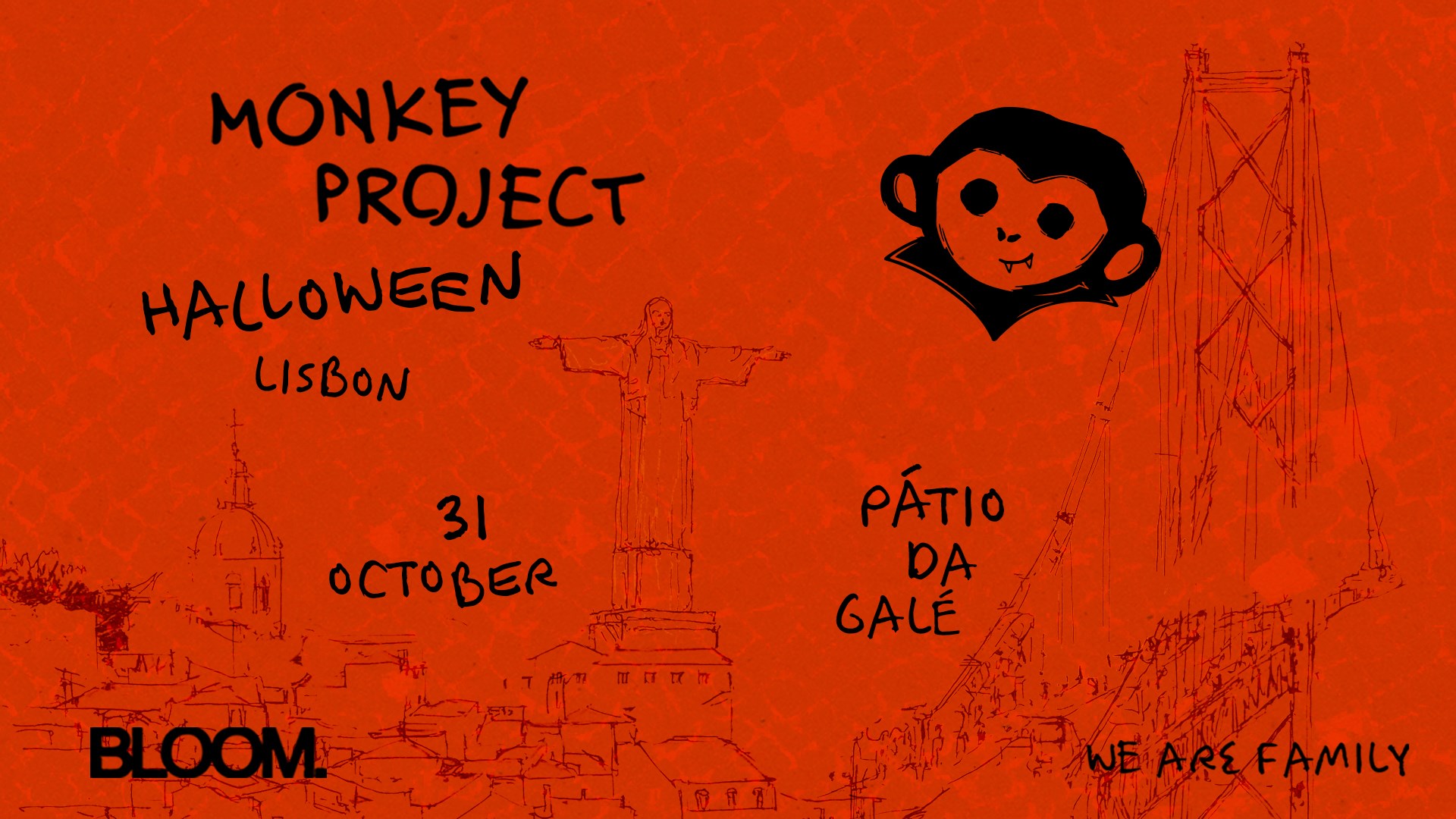 BLOOM PRESENTS MONKEY PROJECT – LISBON – HALLOWEEN 2026